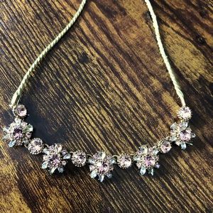 Marchese necklace, gold-toned with light hued crystals.